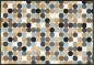 Preview: Fussmatte Mikado dots nature 50x75cm